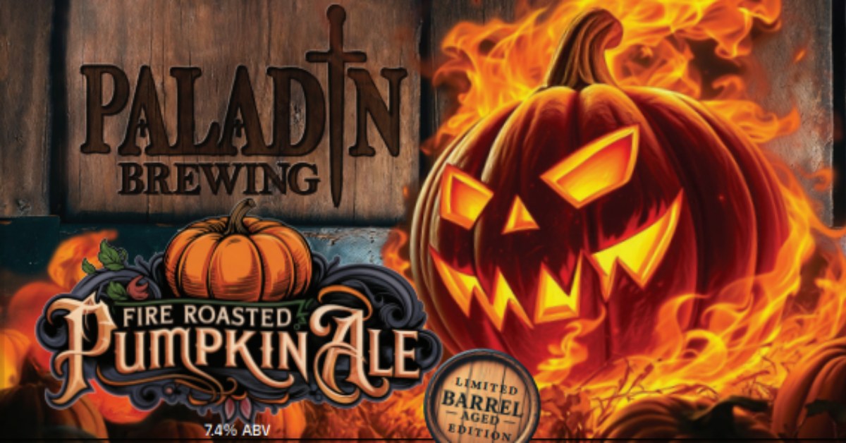 Barrel Aged Fire Roasted Pumpkin poured in a glass